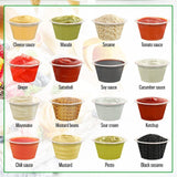 400 Pcs 2oz Plastic Containers with Lids