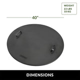 40" Cover Lid for Outdoor Fire Pits and Paver Fire Pits