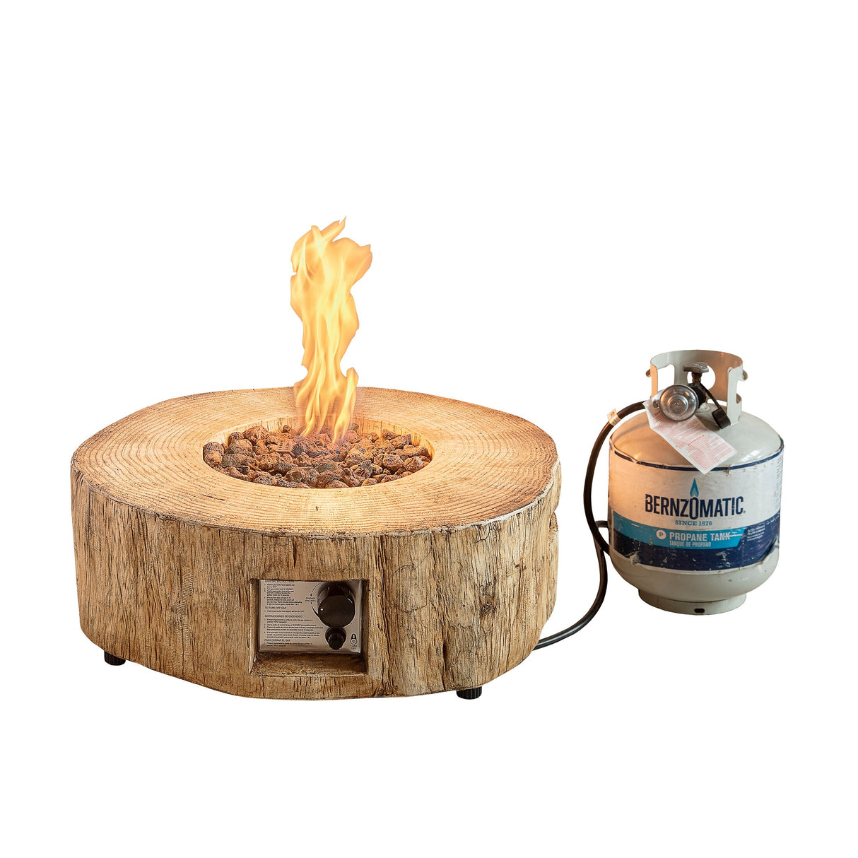 30,000 BTU Outdoor Fire Pits Patio Propane Gas Fire Pit for Outside