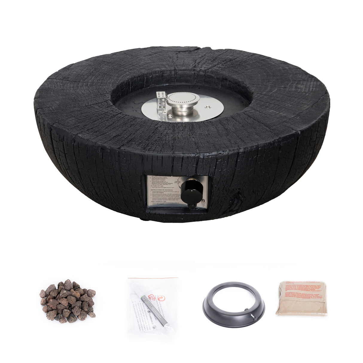 30,000 BTU Outdoor Fire Pits Patio Propane Gas Fire Pit for Outside