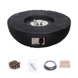 30,000 BTU Outdoor Fire Pits Patio Propane Gas Fire Pit for Outside
