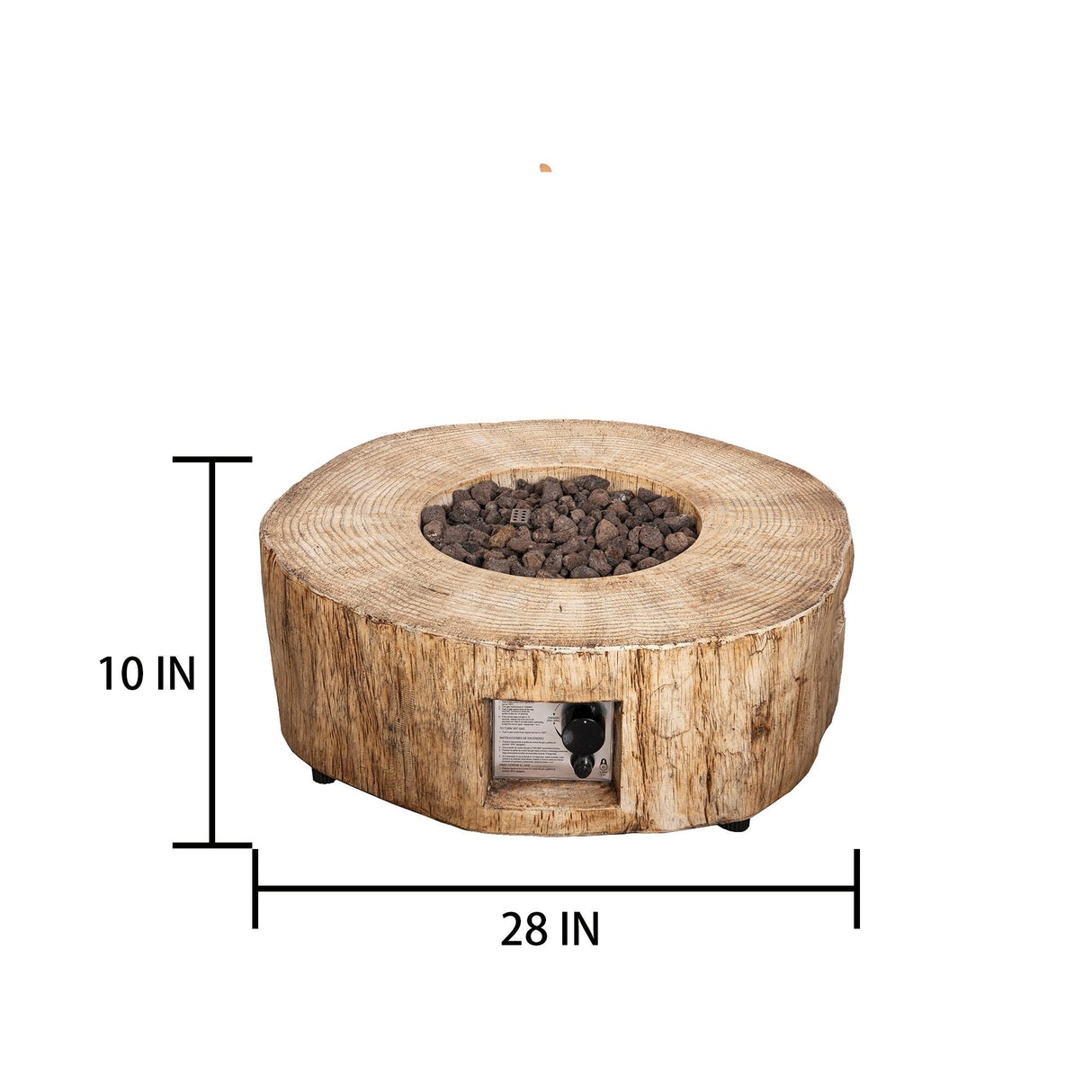 30,000 BTU Outdoor Fire Pits Patio Propane Gas Fire Pit for Outside