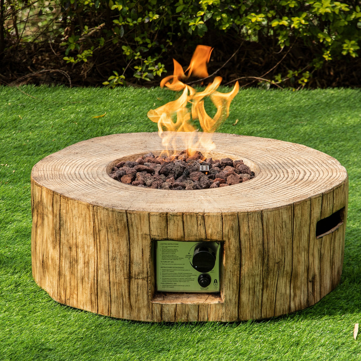30,000 BTU Outdoor Fire Pits Patio Propane Gas Fire Pit for Outside