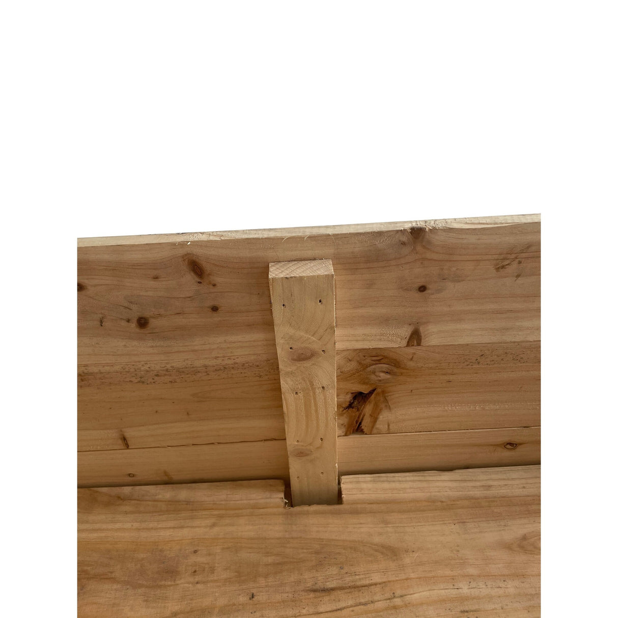 40inx12inx24in Solid Wood Rolling Planter Barrier - 1pc