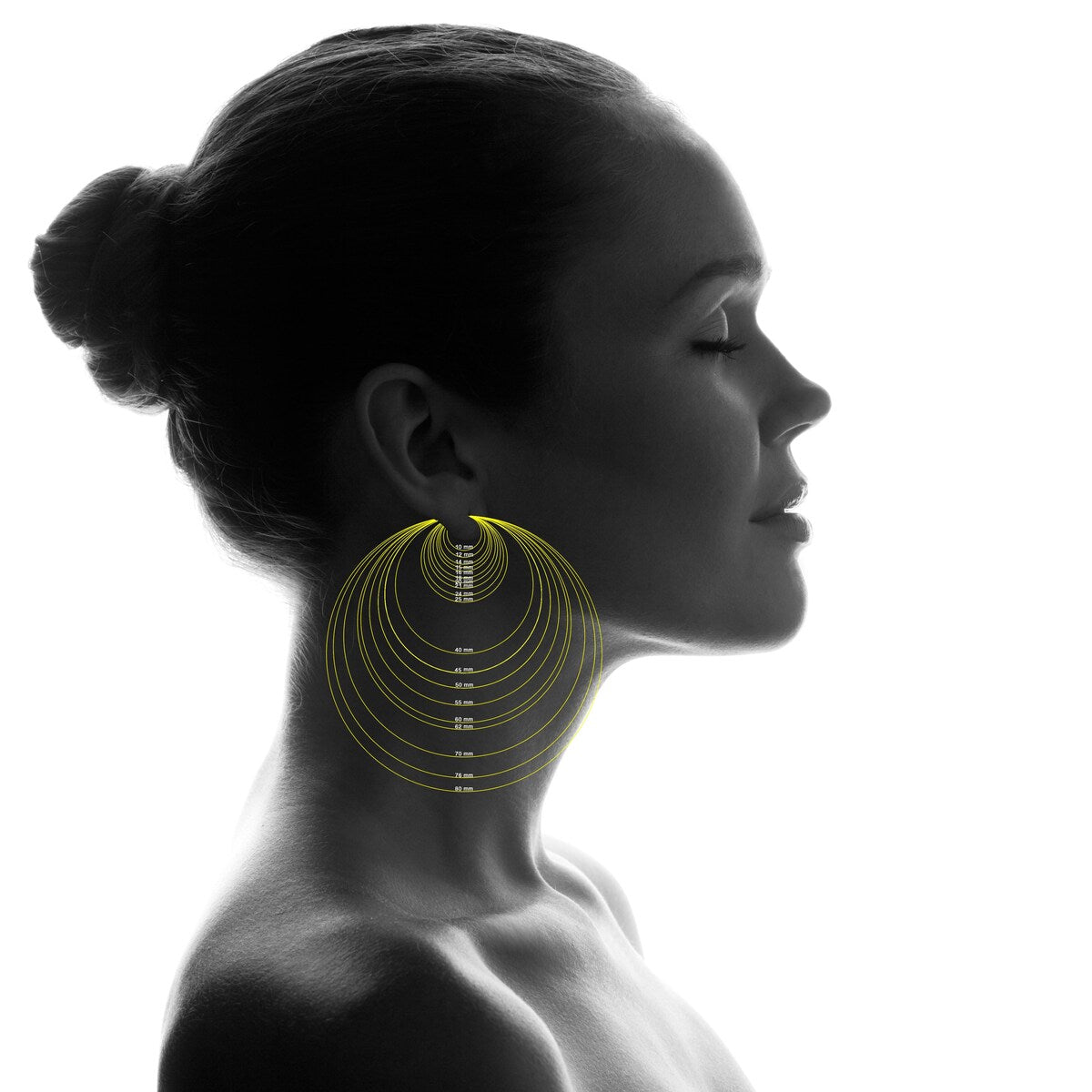 Marquee Jewels 40mm 14K Yellow Gold Filled Hoop Earrings