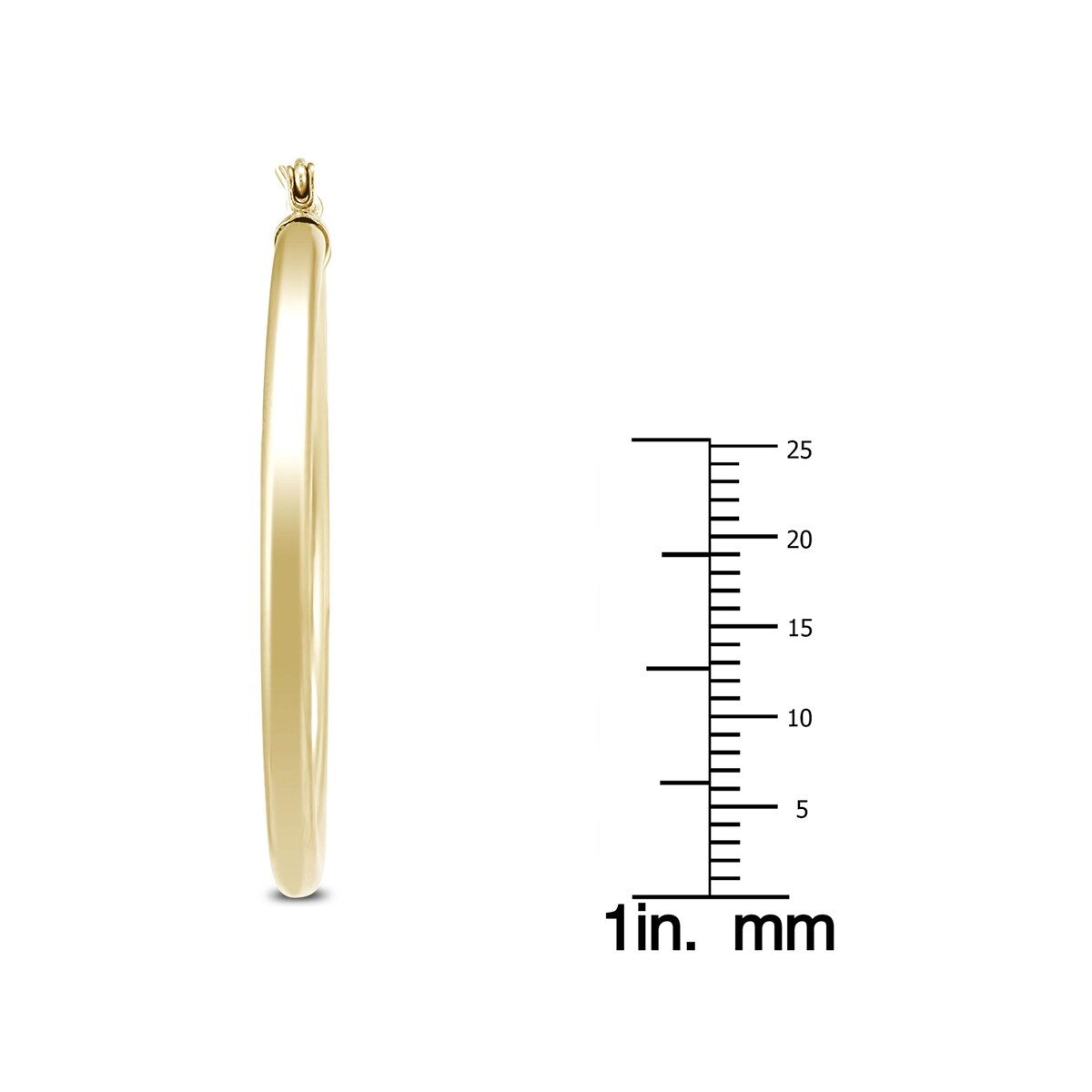 Marquee Jewels 40mm 14K Yellow Gold Filled Hoop Earrings