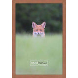 40x27 Veneer Cherry Wood Picture Frame with UV Acrylic, Foam Board Backing, & Hardware