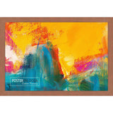 40x27 Veneer Cherry Wood Picture Frame with UV Acrylic, Foam Board Backing, & Hardware