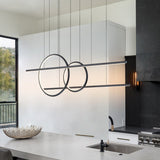 41.34 in. Integrated LED Modern Kitchen Island Linear Pendant Light
