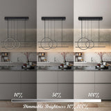 41.34 in. Integrated LED Modern Kitchen Island Linear Pendant Light