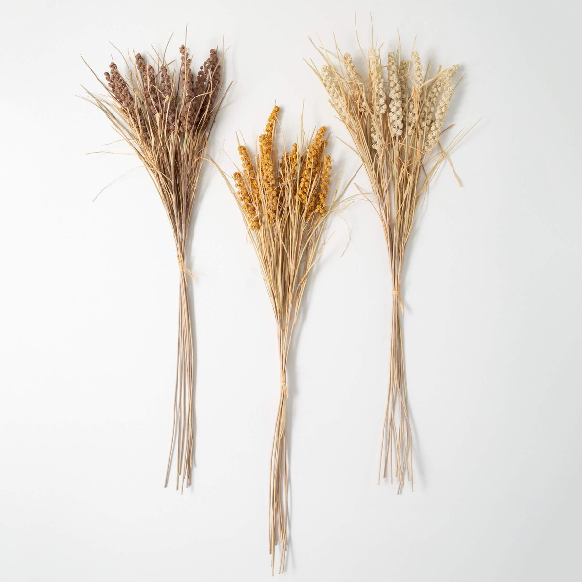 41"H Sullivans Dried Wheat Bush - Set of 3, Multicolored - 4"L x 2.5"W x 41"H