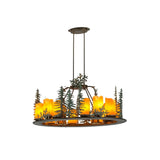 42 Inch l tall pines 27 lt oblong Chandelier