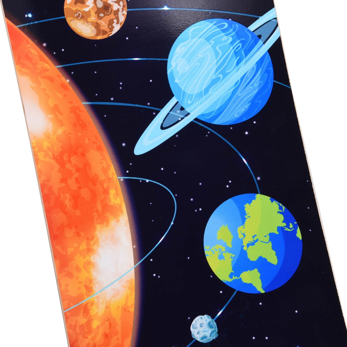 42 in. Planet Longboard Skateboard Drop Through Deck Complete Maple Cruiser Freestyle, Camber Concave