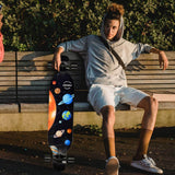 42 in. Planet Longboard Skateboard Drop Through Deck Complete Maple Cruiser Freestyle, Camber Concave