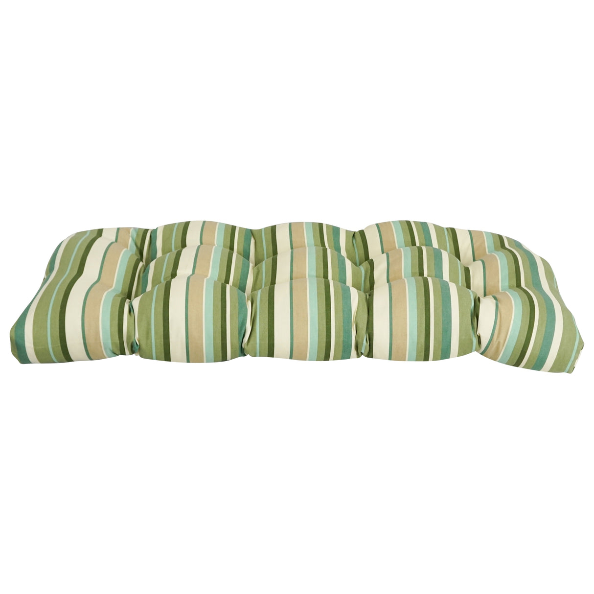 42-inch Rounded Back Tufted Outdoor Loveseat/Bench Cushion