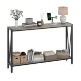 42.9" Grey Entryway Table with Storage