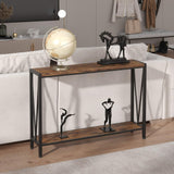 42.9" Grey Entryway Table with Storage