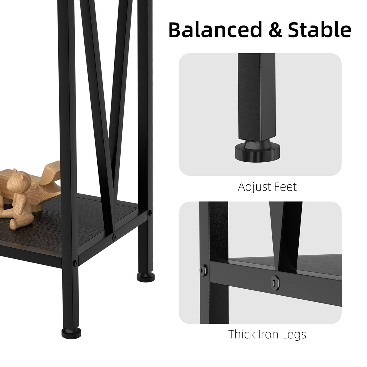 42.9" Grey Entryway Table with Storage