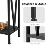 42.9" Grey Entryway Table with Storage