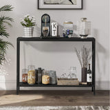 42.9" Grey Entryway Table with Storage