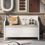 42" Rustic Style Solid wood Entryway Multifunctional Storage Bench