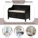 42" Rustic Style Solid wood Entryway Multifunctional Storage Bench