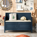 42" Rustic Style Solid wood Entryway Multifunctional Storage Bench