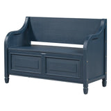 42" Rustic Style Solid wood Entryway Multifunctional Storage Bench