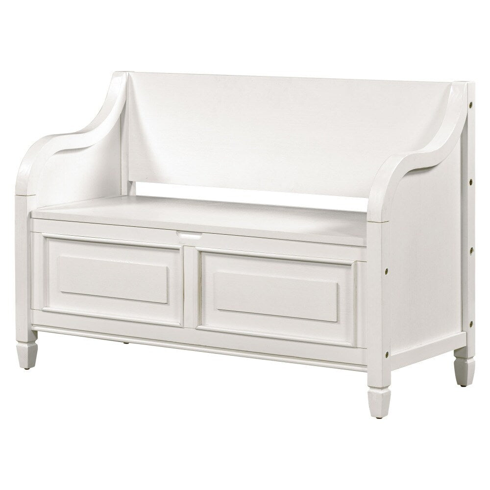 42" Rustic Style Solid wood Entryway Multifunctional Storage Bench