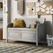 42" Rustic Style Solid wood Entryway Multifunctional Storage Bench