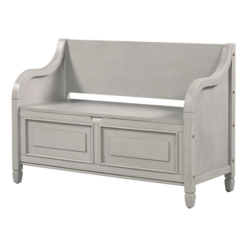 42" Rustic Style Solid wood Entryway Multifunctional Storage Bench