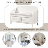 42" Rustic Style Solid wood Entryway Multifunctional Storage Bench