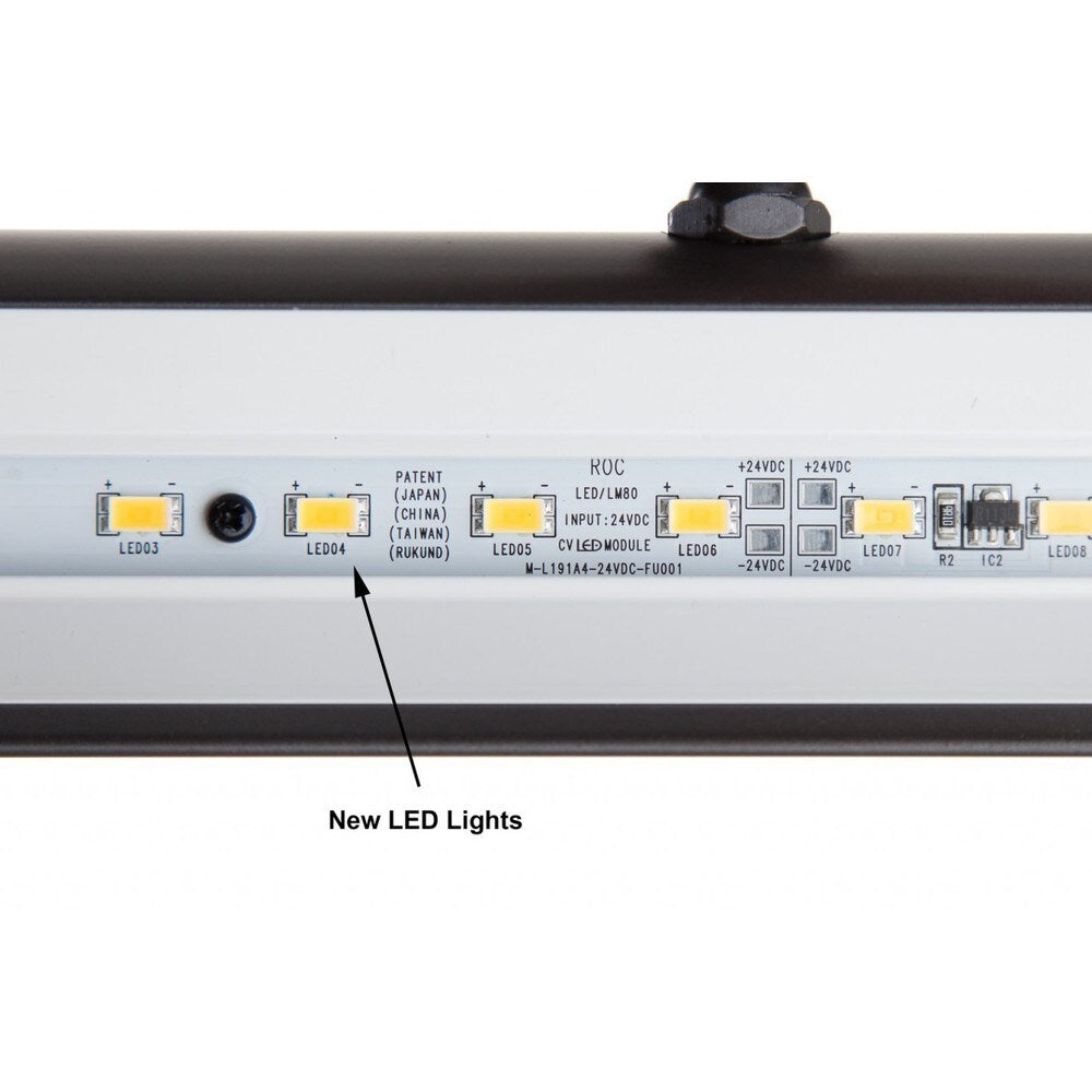 43" Tru-Slim LED Picture Light with 8 Battery Pack - Antique Brass