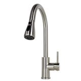 43-inch 16 Gauge Stainless Steel Brushed Nickel Double Bowl 60/40 Topmount Drop-in Zero Radius Kitchen Sink With Pull-Out Faucet