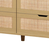 43-inch Wide 6-Drawer Dresser Cabinet with LED and Power Outlet