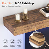 43.3'' Farmhouse Pedestal Console Table, Sofa Table For Living Room, Entry Table For Entryway, Narrow Desk