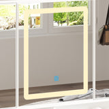 43.3"W 9 Drawers Makeup Vanity with Lights 3 Colors & Mirrors,White - 53.9"H