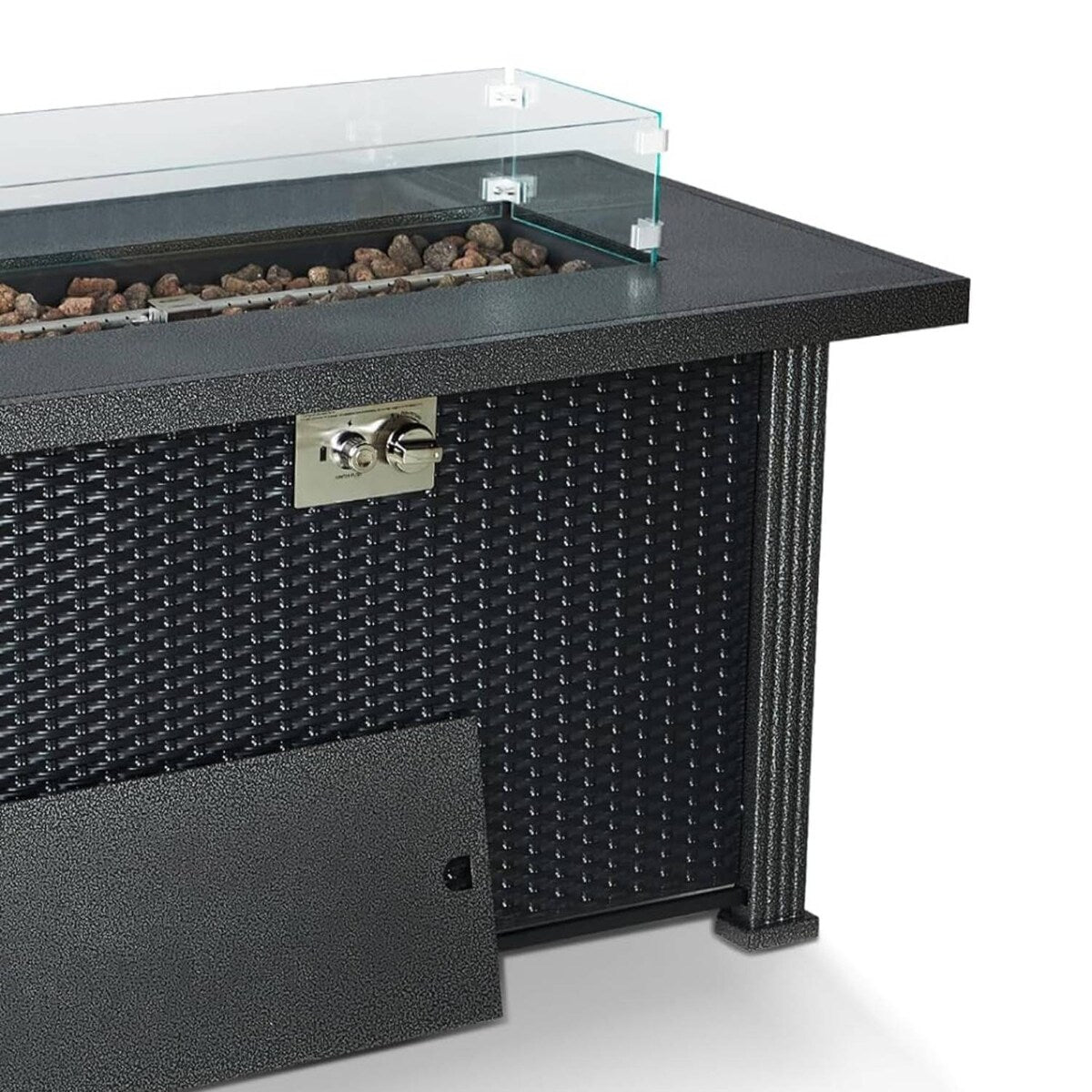 44 Inch Propane Fire Pit Table, 50000Btus Fire Table with Cover - 44 Inch