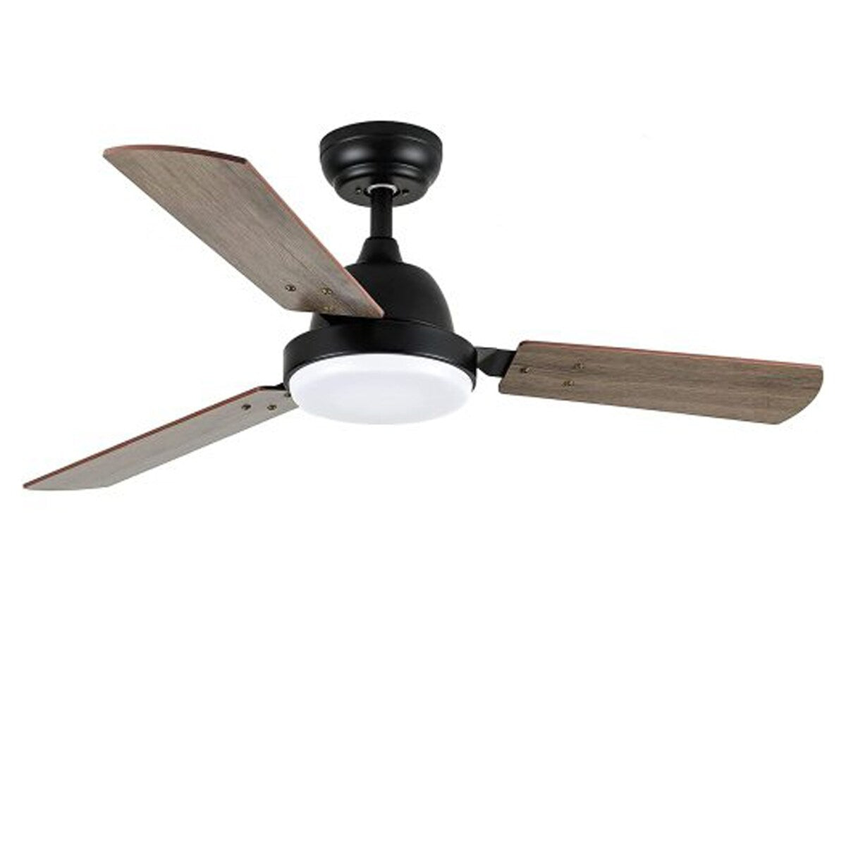 44-inch Ceiling Fan with LED Light and Remote Control - Dark Brown