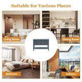 44.5'' Modern Console Table Sofa Table for Living Room with Drawers,Cabinet and 1 Shelf