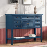 44.5'' Modern Console Table Sofa Table for Living Room with Drawers,Cabinet and 1 Shelf