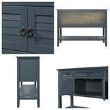 44.5'' Modern Console Table Sofa Table for Living Room with Drawers,Cabinet and 1 Shelf