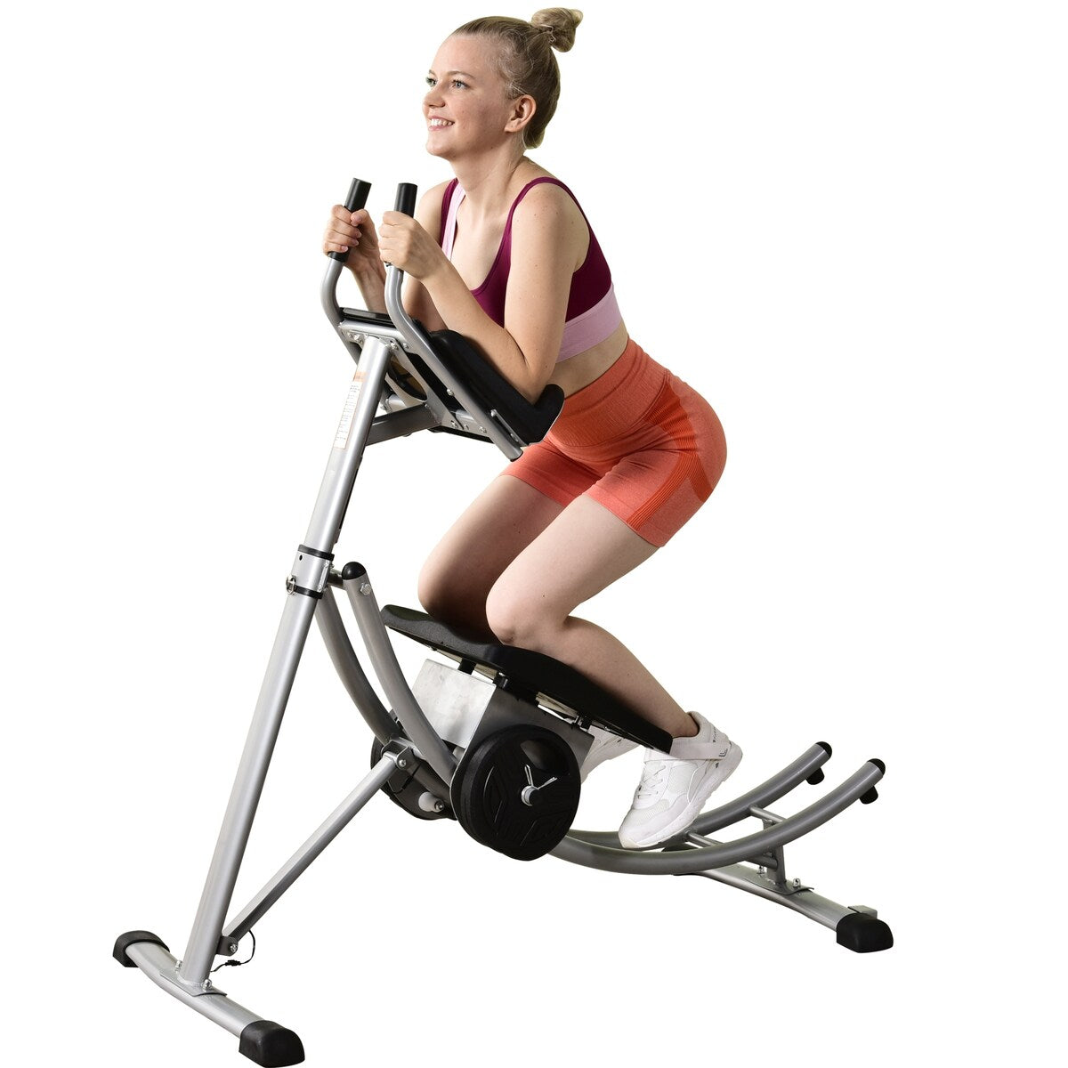 440LBS Deluxe ab machine Folding abdominal crunch coaster