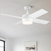44" Ceiling Fan Light with Remote Control