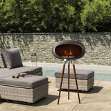 44" Ethanol Fireplace with Tripod Legs