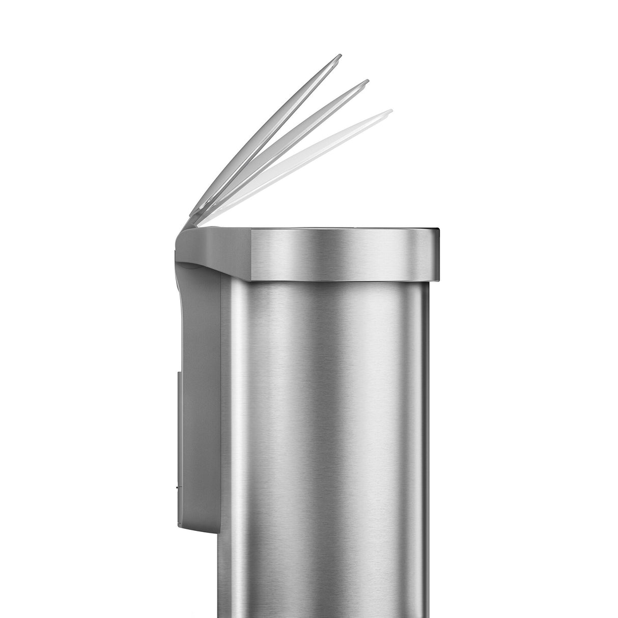 45 Liter / 12 Gallon Semi-Round Automatic Sensor Trash Can, Brushed Stainless Steel
