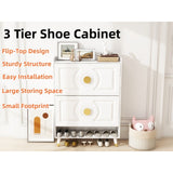 45"H Shoe Cabinet Organizer, Shoe Storage Boxes, 2drawer Entrance Shoe Storage