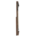 46 Inch Rectangular Wood Mirror with European Style Trim, Brown