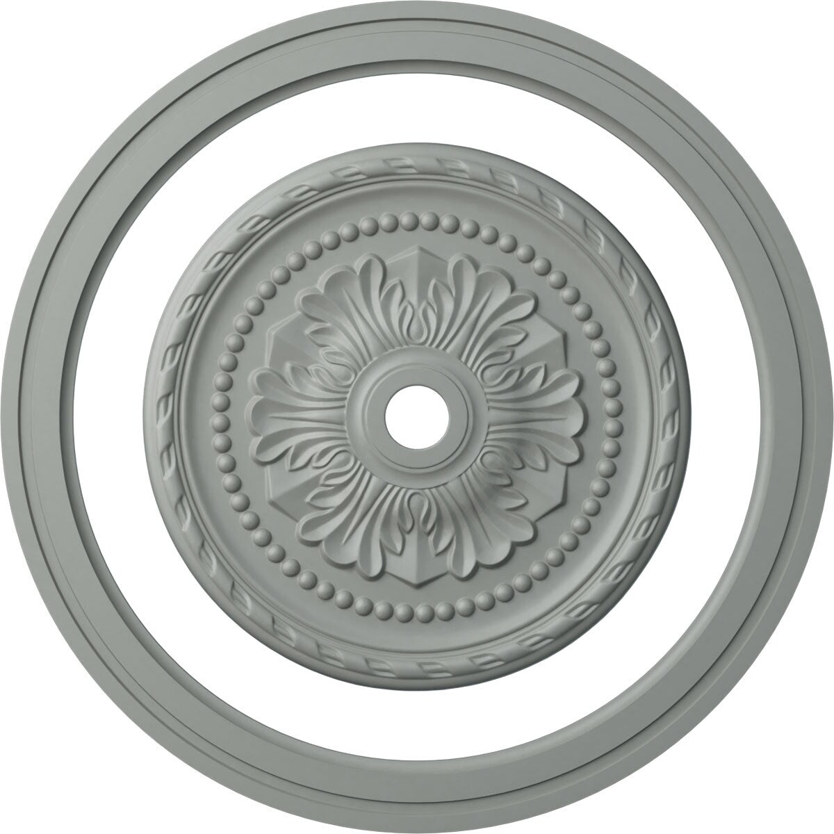 47 1/2"OD x 39 1/4"ID Ceiling Ring with 31 1/2"OD Ceiling Medallion Palmetto Light Accent Kit - 47 1/2"OD x 39 1/4"ID