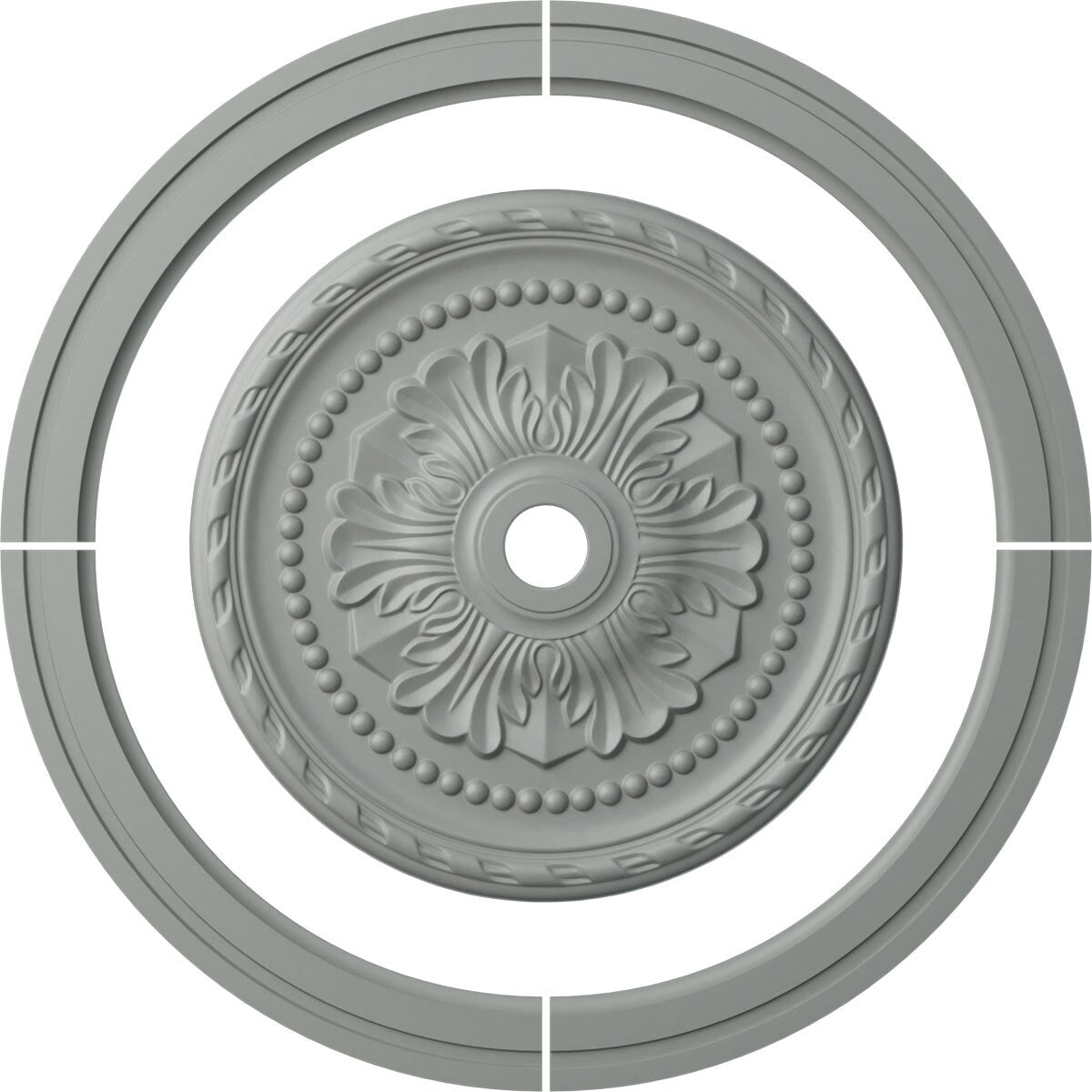 47 1/2"OD x 39 1/4"ID Ceiling Ring with 31 1/2"OD Ceiling Medallion Palmetto Light Accent Kit - 47 1/2"OD x 39 1/4"ID